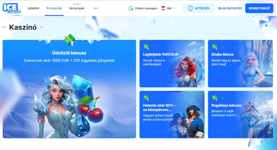 Ice Casino Játékok és Fejlesztők